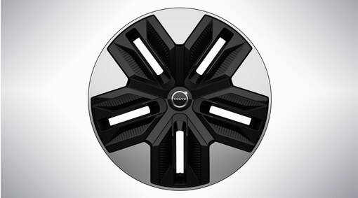 18" y 5 radios negro brillante/plateado